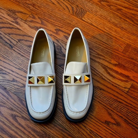 Michael Kors Holland Loafer Light Cream 8 M - Picture 1 of 6
